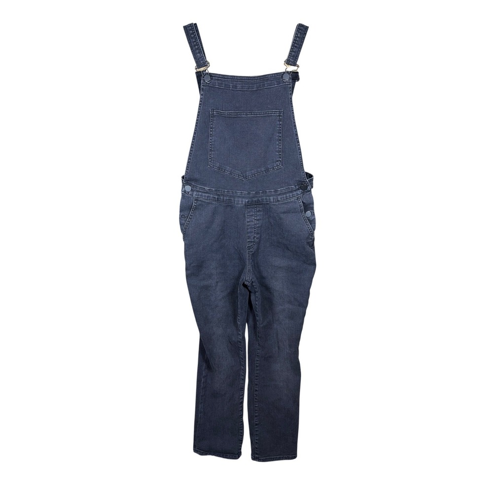 BDG Womens Washed‎ Black Denim Overalls Straight Leg Bib Pocket Medium